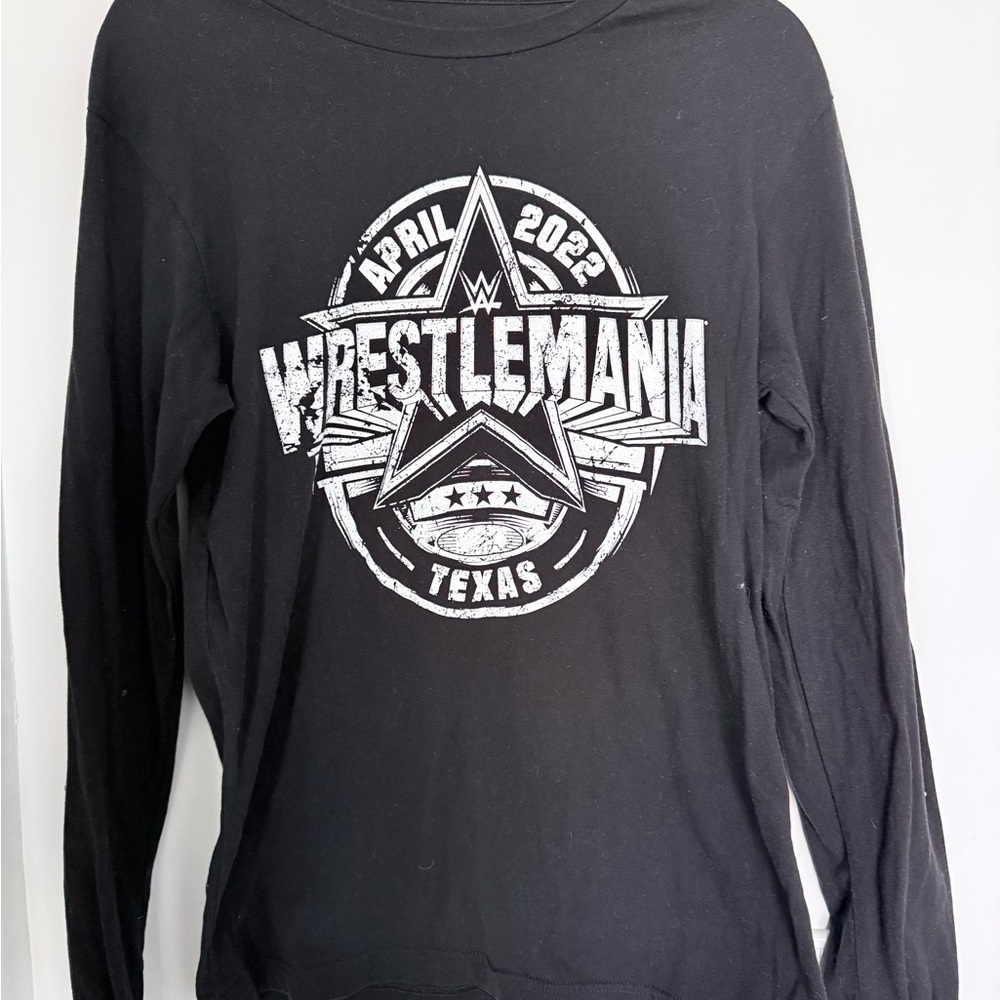 WWE Black WrestleMania Texas Long Sleeve Tee